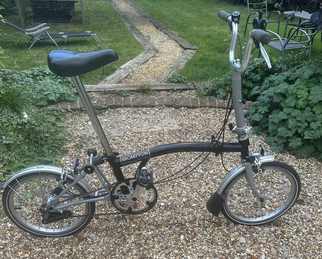 BROMPTON 2010’ M3L Raw Brompton bike | White M3L with mudguards