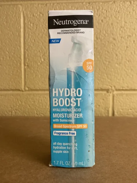 Neutrogena Hydro Boost Moisturizer SPF 50 Fragrance Free 1.7oz EXP 08/24
