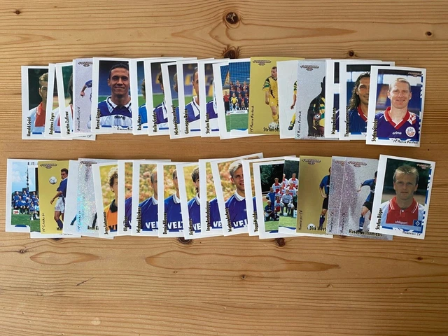 PANINI   Fußball  1998  -   43 Sammelbilder   -   zw. Nr. 301 - 398    ungeklebt