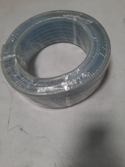 1/4" x 50' HEAVY DUTY BRAIDED CLEAR VINYL TUBING - 20626 BR2