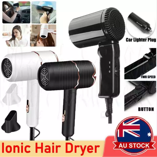 Portable Ionic Hair Dryer Ionic High Speed Negative Salon Foldable Dryer Travel