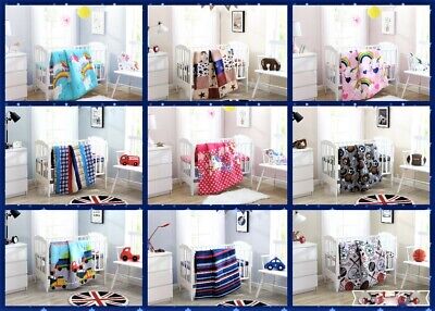 3Pc Crib Bedding Set New Born Baby Room Nursery Comforter,Sheet & Pillow Bedtime