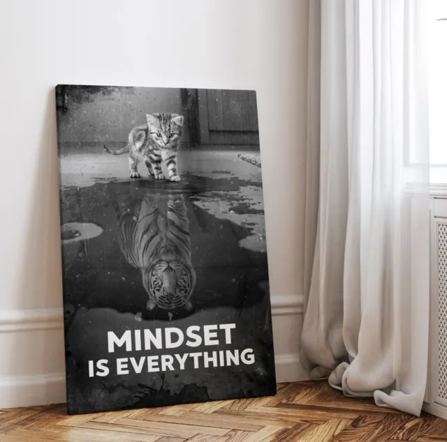 ✅ Motivation Inspiration Leinwand Bild Poster schwarz weiß Mindset groß XXL
