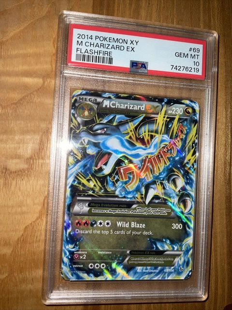 Pokemon PSA 10 GEM MINT M Charizard EX 69/106 XY Flashfire Ultra Rare 2014