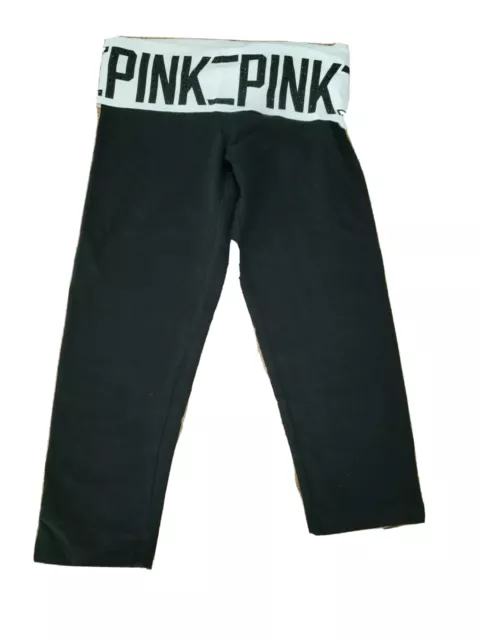 Victorias Secret Pink Yoga Cropped Capri Leggings XS