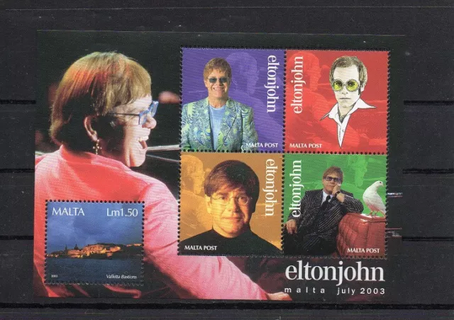 Malta 2003: Briefmarken-Block Nr. 25, Elton John, postfrisch **