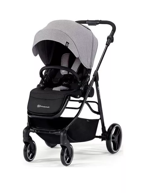 Brand New Kinderkraft Vesto Pushchair Stroller - Grey
