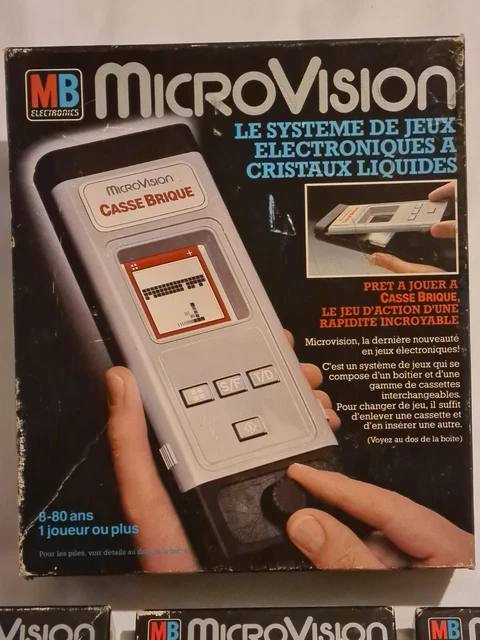 Vintage 1979 Ancienne CONSOLE DE JEU ÉLECTRONIQUE MICROVISION MB Rétrogaming