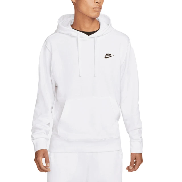 Nike Felpa da Uomo con Cappuccio Club Nero Taglia S Cod CZ7857-100