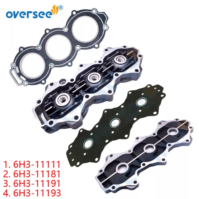 6H3-11111/81/91/93 Couvercle et culasse de joint pour Yamaha Outboard 60HP 70HP