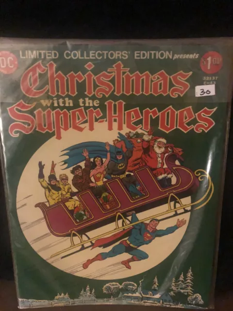 Christmas With The Super-Heroes- DC Limited Collectors Edition Over Sized