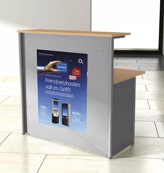 Empfangstheke KMG Bürotheke 116 cm Bürotresen Empfangstresen vh-büromöbel