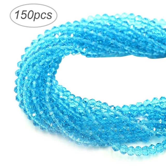 120 -130pcs Kristallperlen DIY Facettierte Glasperle Schmuck Verstreute