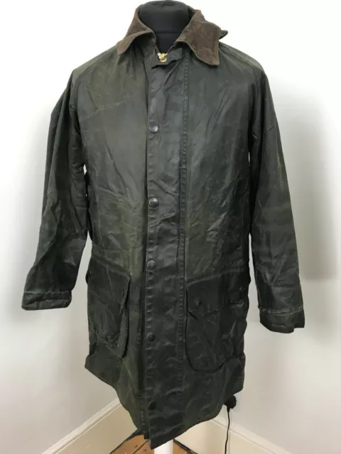 BARBOUR Wax Jacket Mens Hunting Coat Gamefair Size C38 / 97CM - Short arms