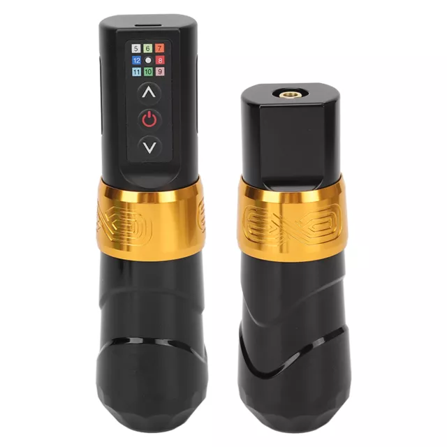 2 En 1 Stylo Machine à Tatouer Rotatif 2400mAh Batterie Connecteur Sans SFD