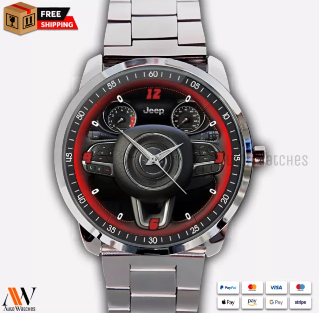 Jeep Steering Wheel Custom Quartz Watch Men's Wristwatches