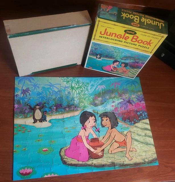 WALT DISNEY 1967 The Jungle Book Frame Tray Puzzle 2730 , JUNGLE BOOK