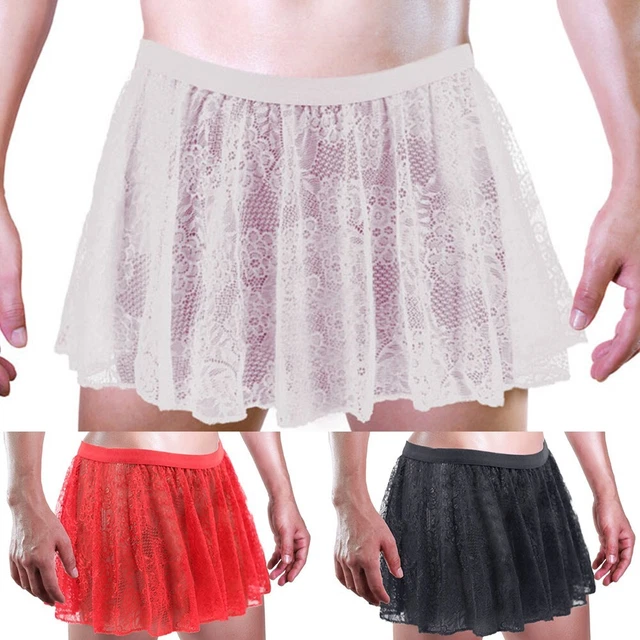 Culotte Cache-Sexe Pour Hommes - Maille Dentelle Bout Chameau, Gainante, Pour Travestissement, Cosplay, Fêtes - 6