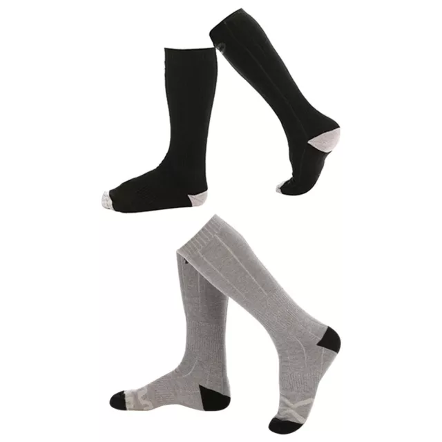 2pcs Adjustable Winter Electric Heating Socks Washable Foot Warmer Stocking