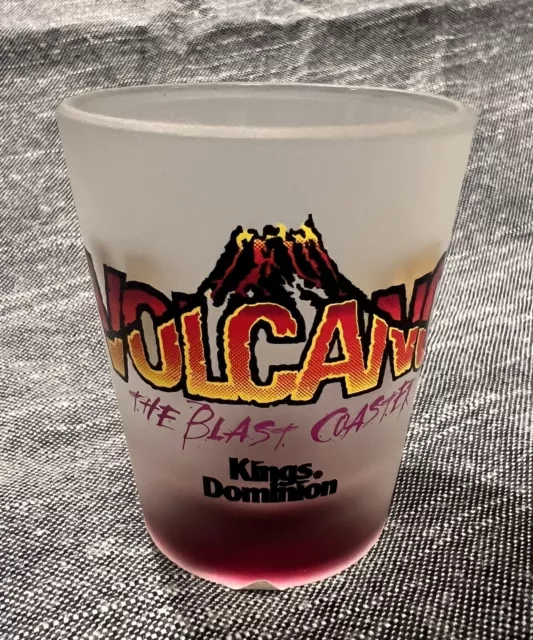 Kings Dominion Volcano The Blast Coaster Shot Glass