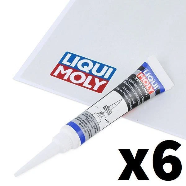 6x LIQUI MOLY Lubrificante ad alta temperatura 3381х6 Tubo 20g