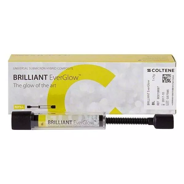 Coltene Dental Brilliant EverGlow Bleach 3G Composite Syringe 1/PK REF:60019697