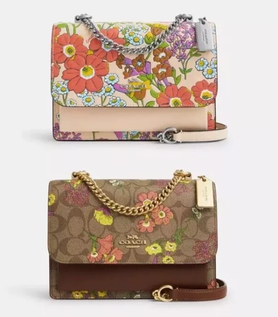 NWT COACH 🌸 Bag Klare Crossbody Signature Canvas Floral Print CR164 Mothers Day