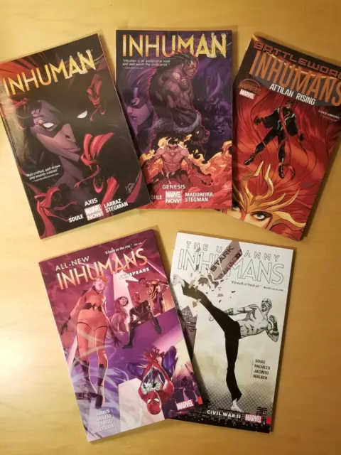 Marvel Inhuman Bundle, contains 5 softcover Graphic Novels