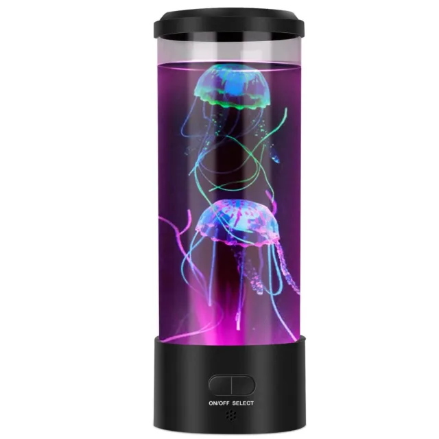 Multi-color Changing LED Jellyfish Lava Mini Lamp Aquarium Desk Night Light Gift