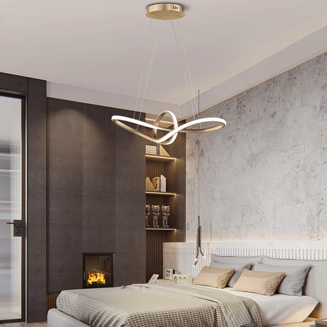 Modern LED Chandelier Ceiling Living Room Dining Kitchen Hanging Pendant Lamp