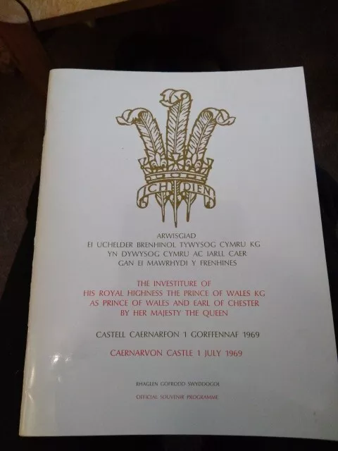 Investiture of the Prince of Wales official souvenir programme 1969 King Charles