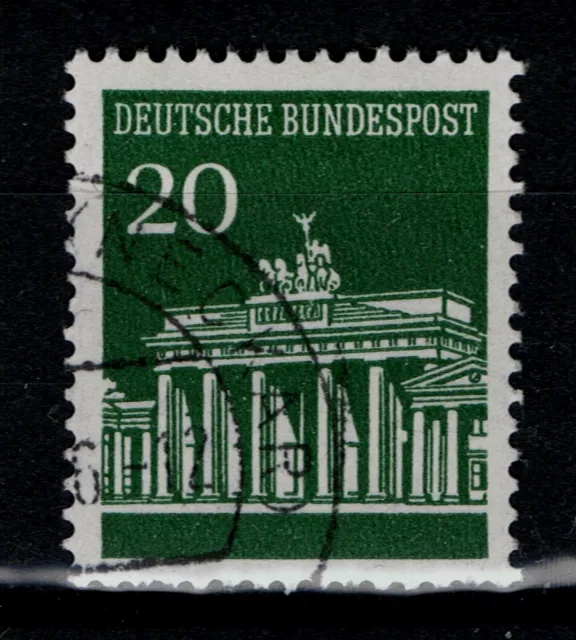 BRD Brandenburger Tor Mi.- Nr. 507 v R gestempelt mit rückseitiger Nummer 0760