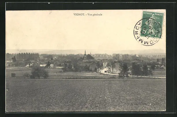 CPA Vignot, Vue générale 1910