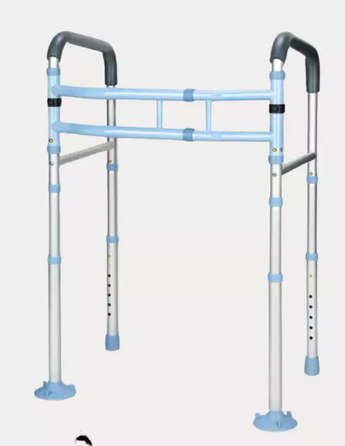 2 In 1 Toilet Safety Handrail & Walking Frame Foldable Elderly/Health Aid