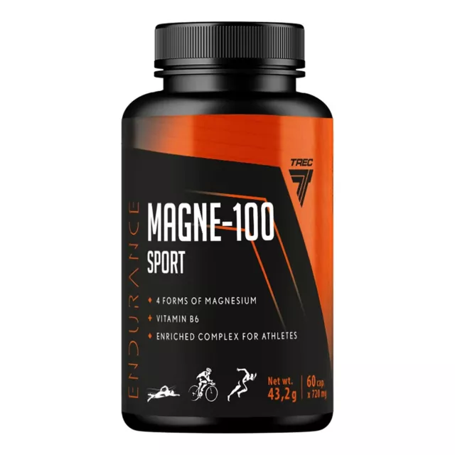 TREC NUTRITION MAGNE 100 SPORT 60 CAPS Muskelkontraktion und Energieproduktion