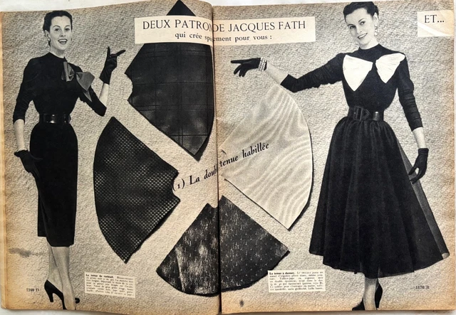 ELLE Magazine n° 169 du 21 Février 1949 ancienne revue de mode couture