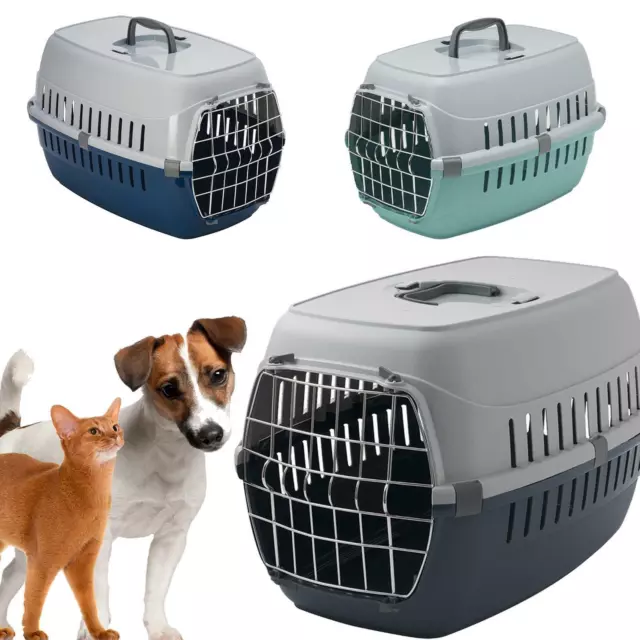 Pet Transporter Travel Carrier Box Cat Dog Puppy Animal Plastic Transport Cage