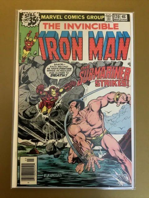 The Invincible Iron Man #120 (Marvel 1979) 1St. App. Justin Hammer -  Namor Vf+