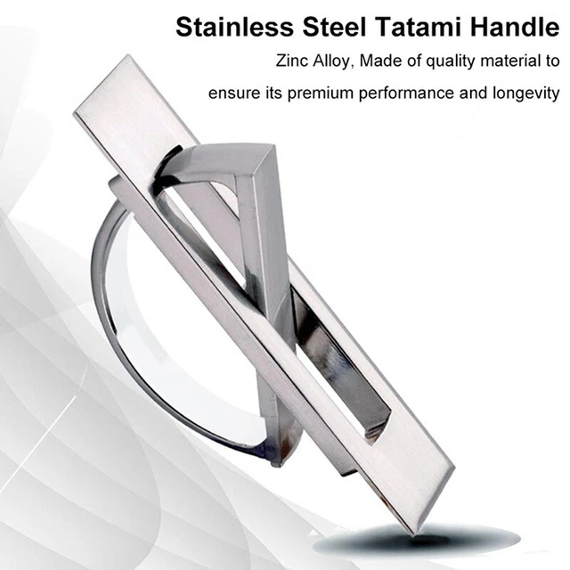 Zinc alloy handle tatami handle rotating stainless steel tatami dark handle.EN