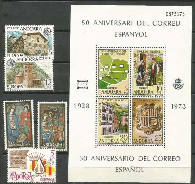 ANDORRA Year 1978 ** Complete MNH