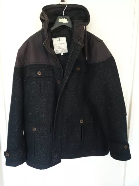 Mens woolen coat Jasper Conran Large Navy Blue