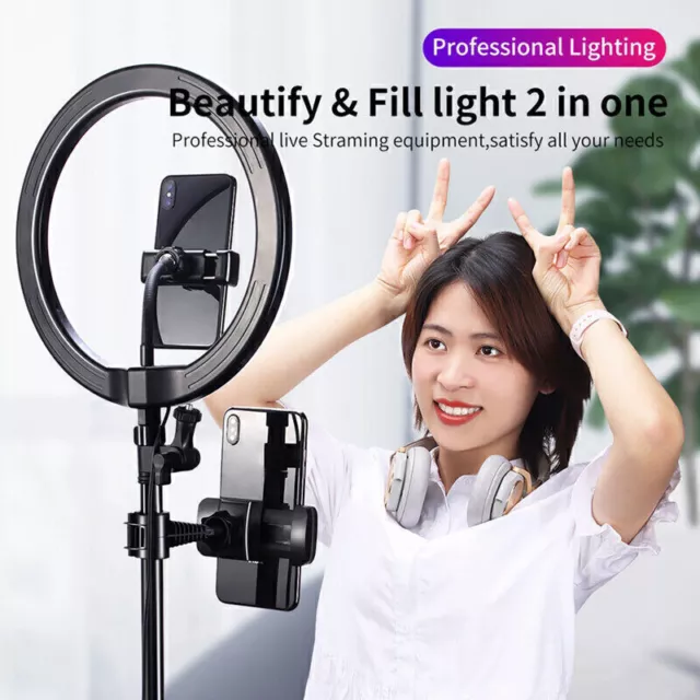 Ulanzi Portable Fill Light 26cm LED Ring Light avec trépied 1.7M