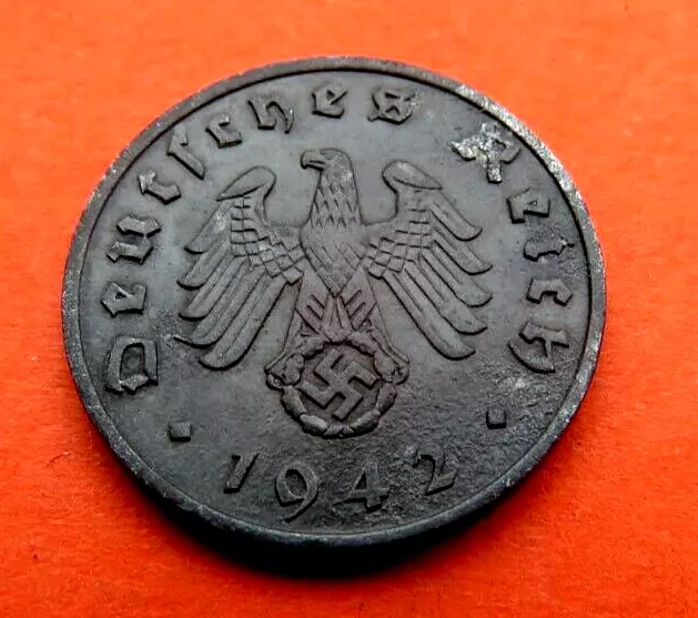 Superbe Belle Pièce de 1 REICH PFENNIG 1942  A du 3e Reich