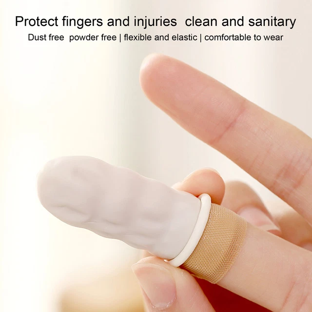 100 piezas cuna para dedos segura y sin polvo protección para uñas cuna para dedos para tatuajes conveniente