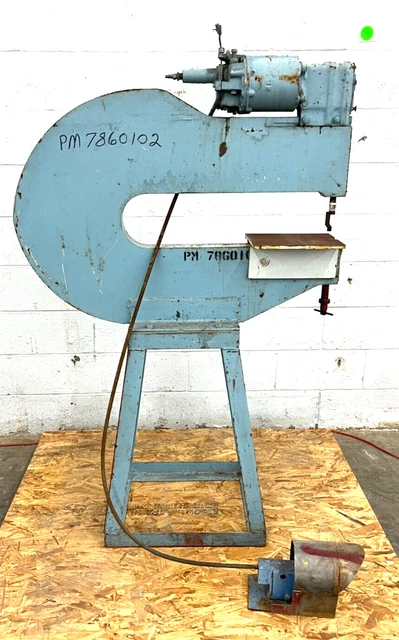 Riveter Machine 24" Throat Cap 3/4" Oad 37-1/4" X 16-1/2" X 57" Blue Foot Pedal