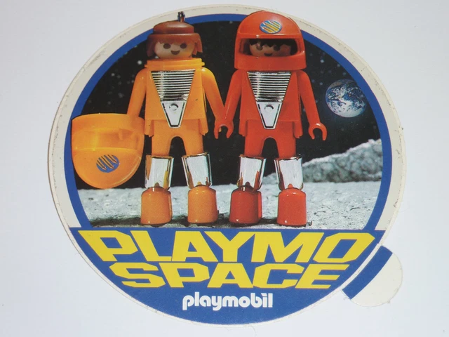 Autocollant Playmobil Vintage - École Enfants - Sticker Adhésif Rétro Pour Décoration