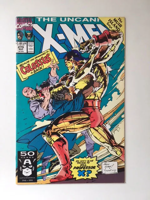 The Uncanny X-Men Vol 1 #279 Aug 1991 Marvel Comics Andy Kubert Claremont NM BIN