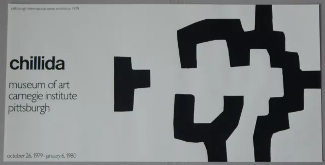 Eduardo Chillida: Ausstellungsplakat Exhibition Poster Pittsburgh USA 1979