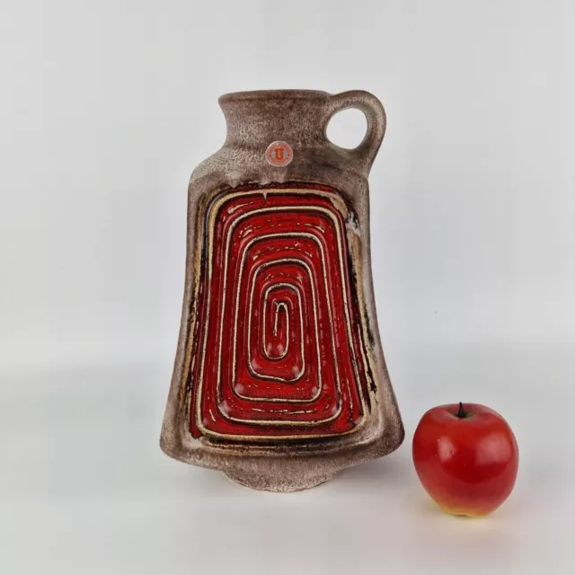 West German Fat Lava vase by Uebelacker / U-keramik. Numbered: 1788/30.