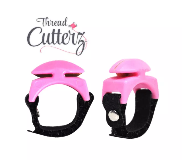 Thread Cutterz Adjustable Thread Floss Yarn Cutting Ring Pink